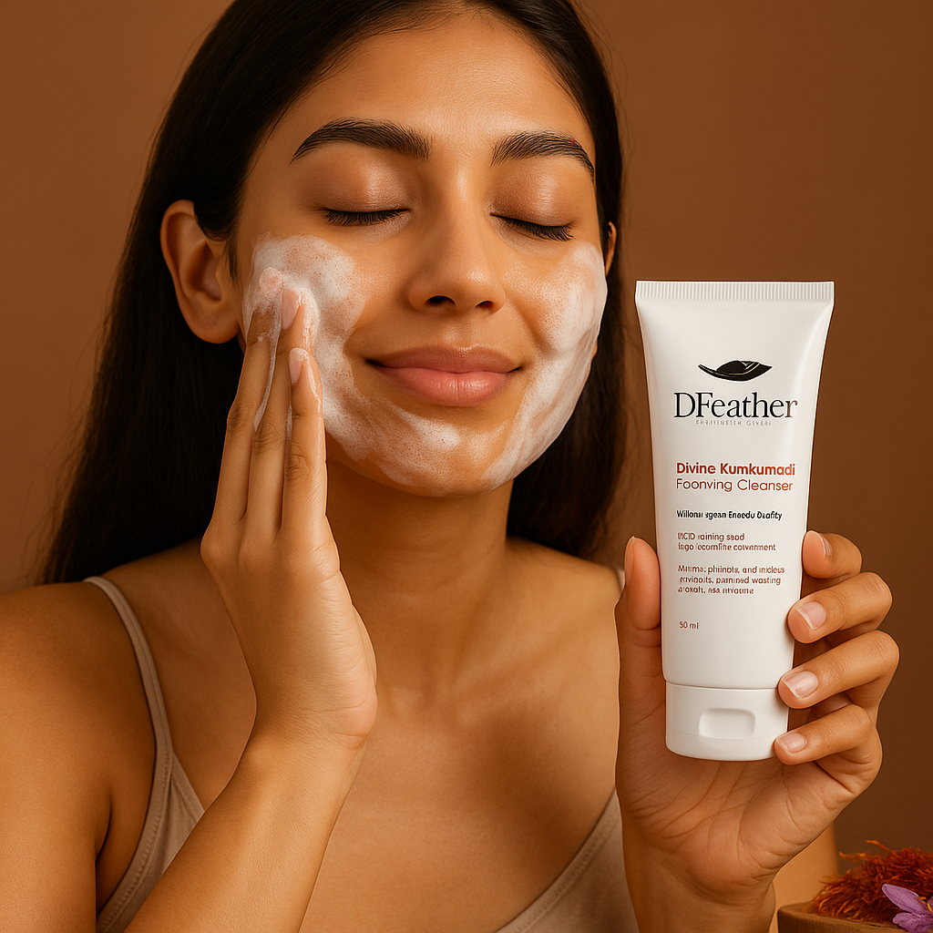 Divine Kumkumadi Foaming cleanser